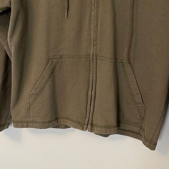 Paul‎ Harris Design Hooded Sweat Shirt. Size Medium. Olive Green - Picture 5 of 7